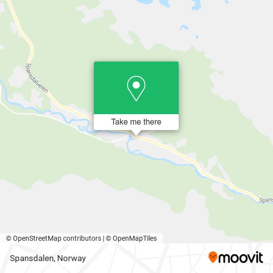 Spansdalen map
