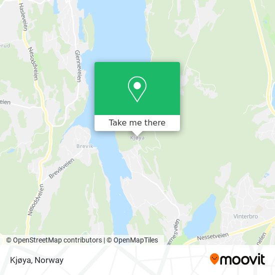 Kjøya map
