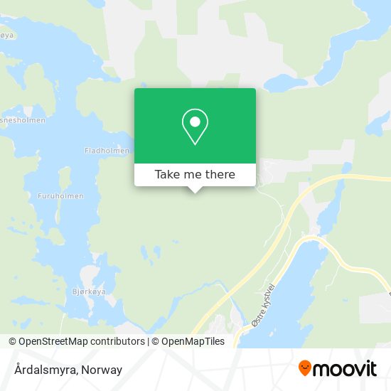 Årdalsmyra map