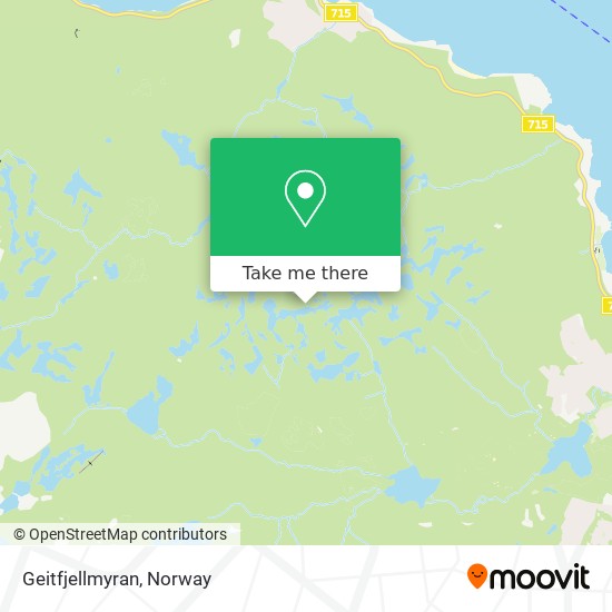 Geitfjellmyran map