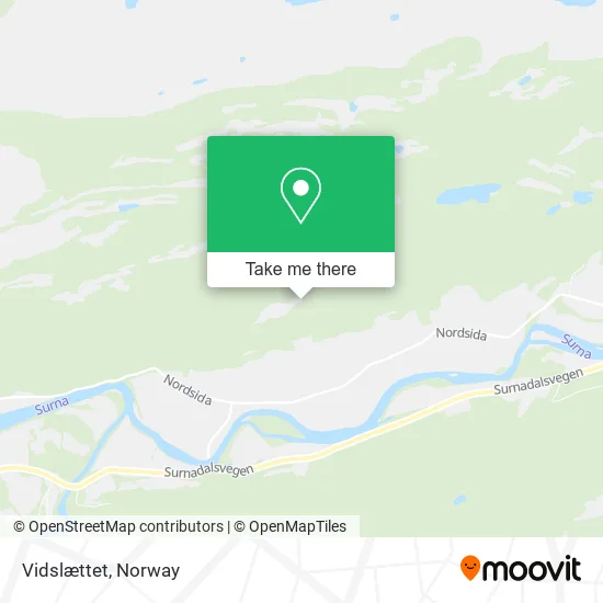 Vidslættet map