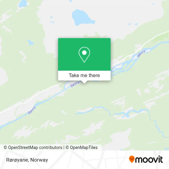 Rørøyane map