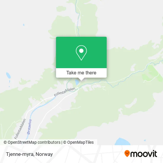 Tjenne-myra map