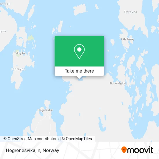 Hegrenesvika,in map