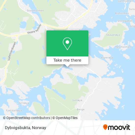 Dybvigsbukta map