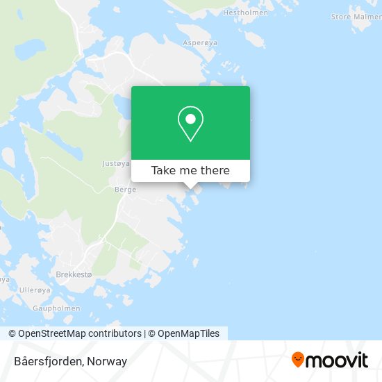 Båersfjorden map