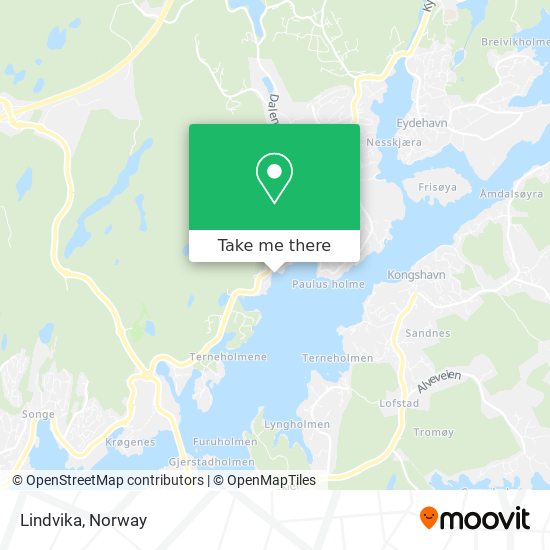 Lindvika map