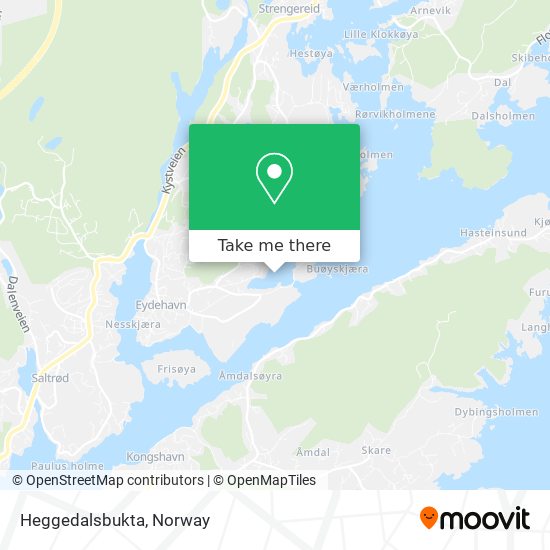 Heggedalsbukta map