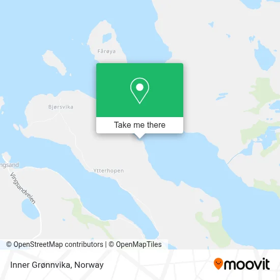 Inner Grønnvika map