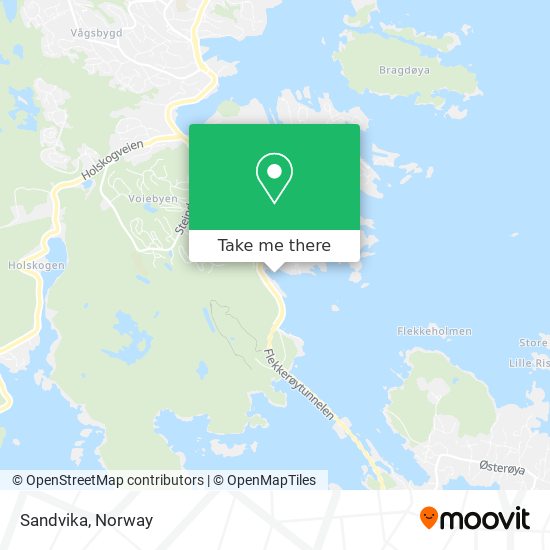 Sandvika map