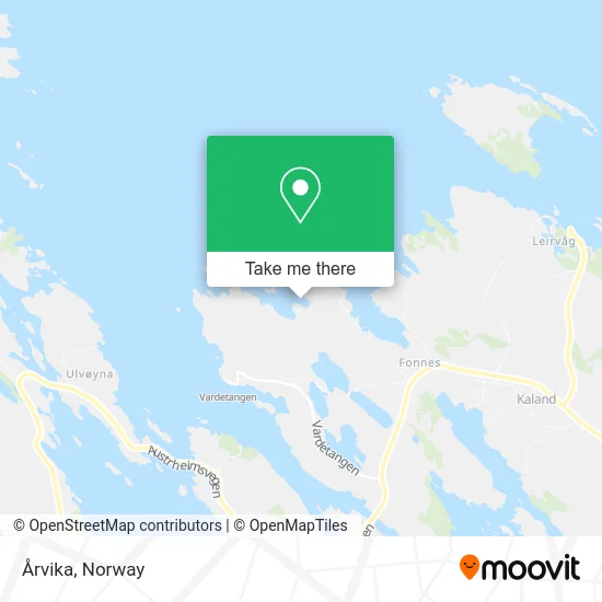 Årvika map