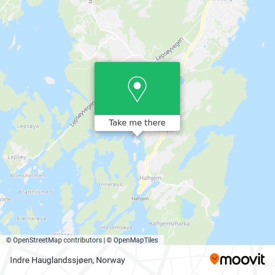 Indre Hauglandssjøen map