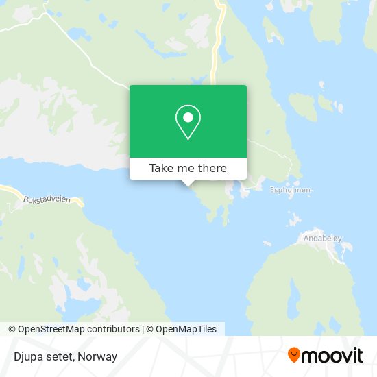 Djupa setet map