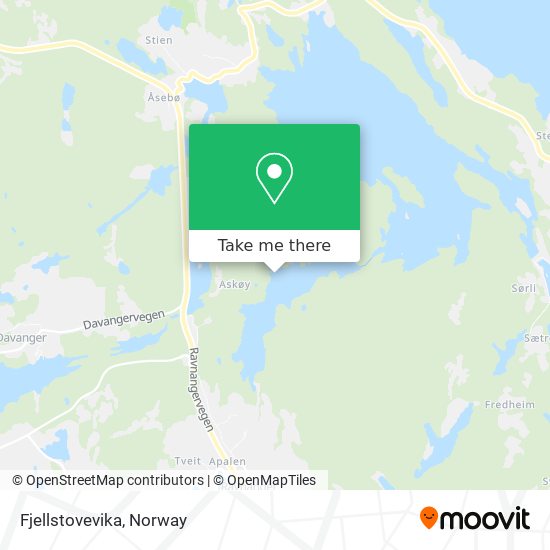 Fjellstovevika map