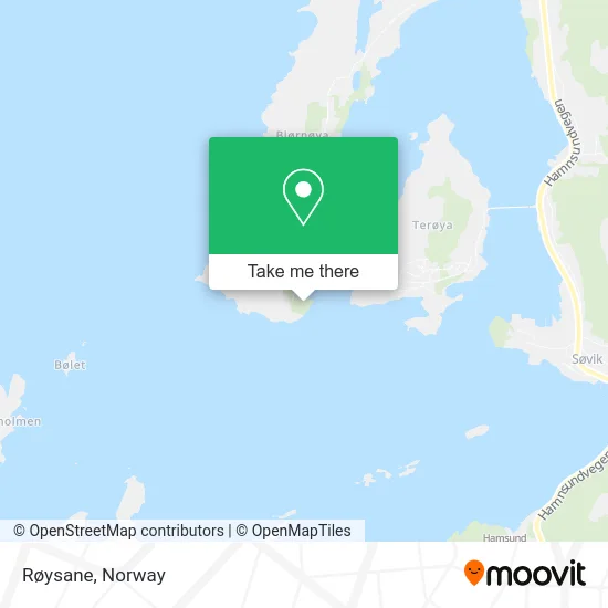 Røysane map