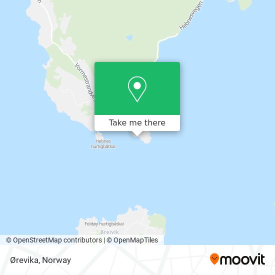 Ørevika map