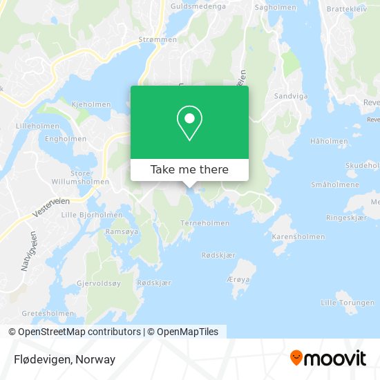 Flødevigen map