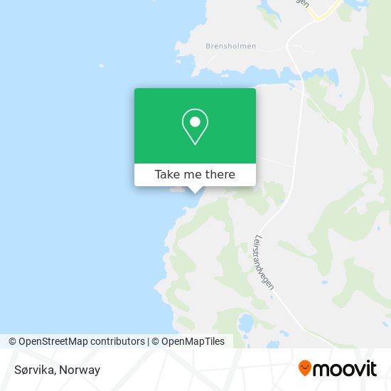 Sørvika map