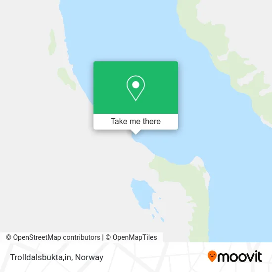 Trolldalsbukta,in map