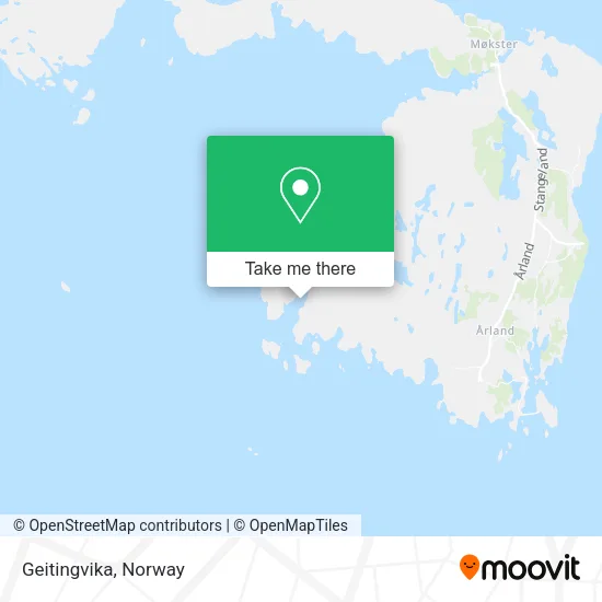 Geitingvika map