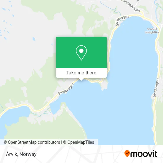 Årvik map