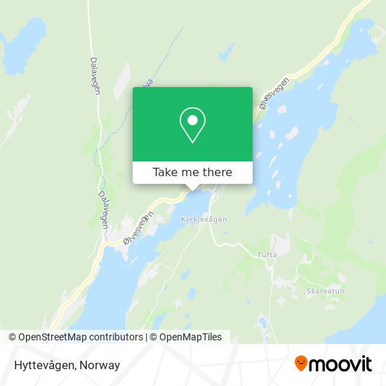 Hyttevågen map