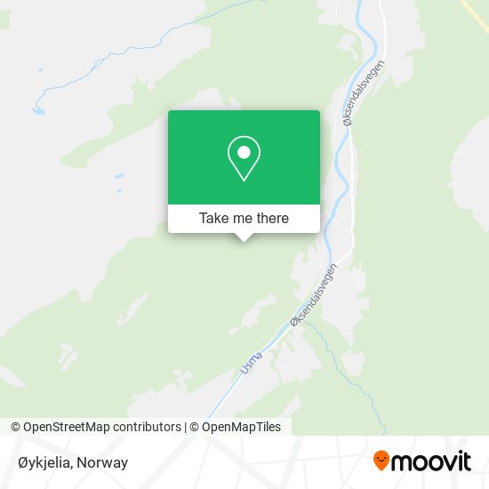 Øykjelia map