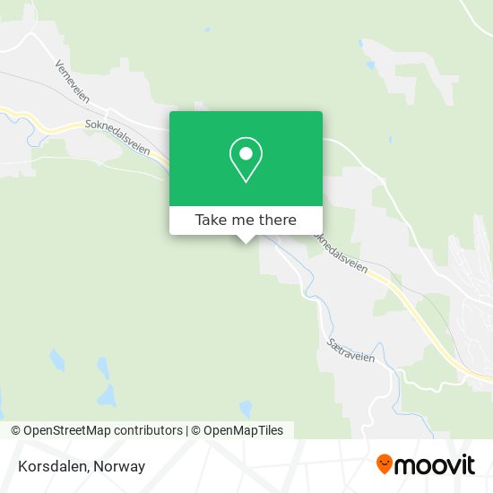 Korsdalen map