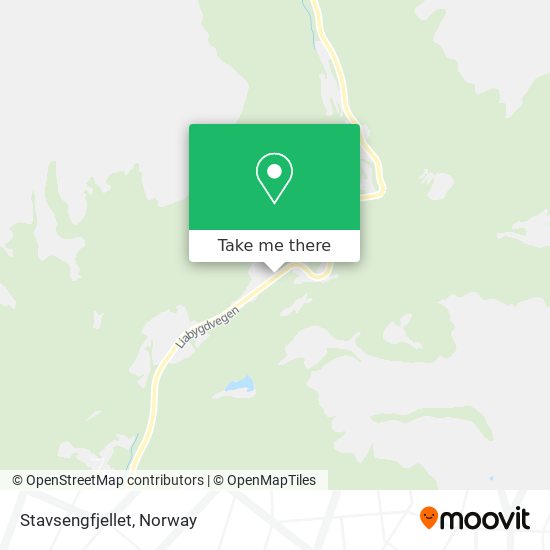 Stavsengfjellet map