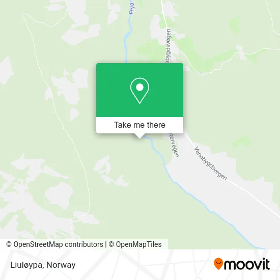 Liuløypa map