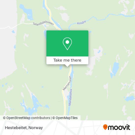 Hestebeitet map