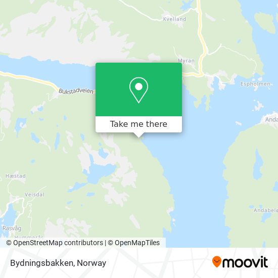 Bydningsbakken map