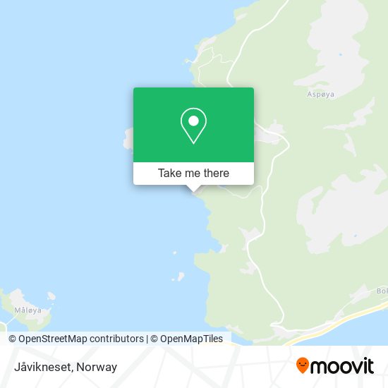 Jåvikneset map