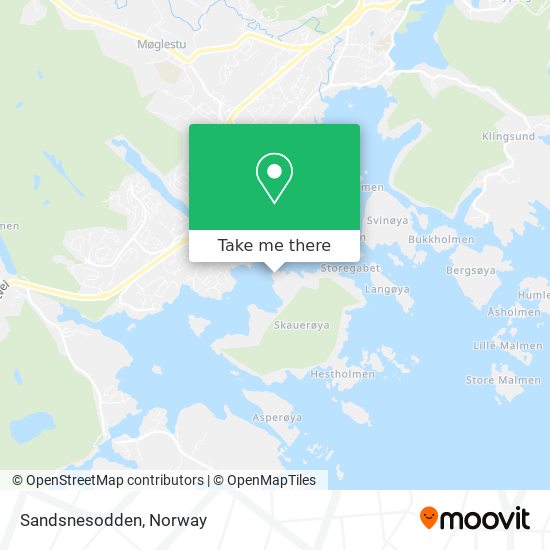 Sandsnesodden map