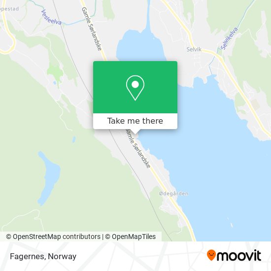 Fagernes map