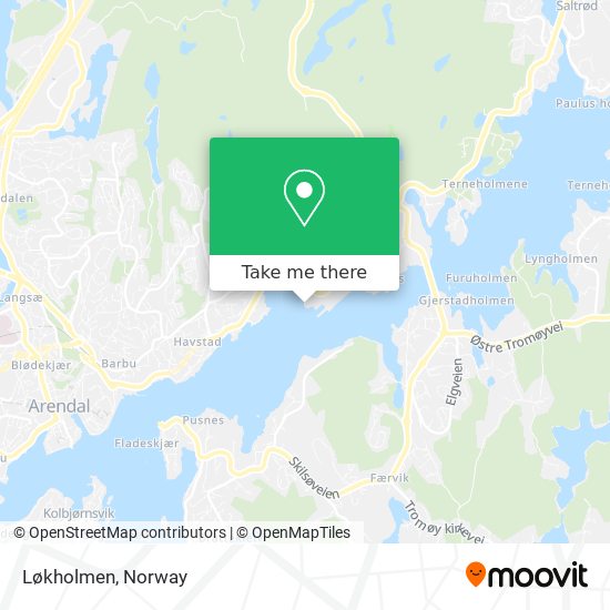 Løkholmen map