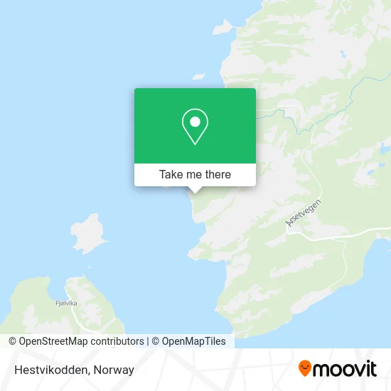 Hestvikodden map