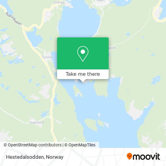 Hestedalsodden map