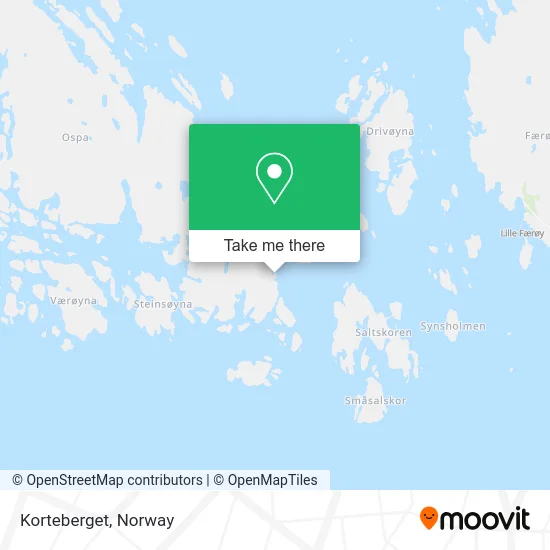 Korteberget map