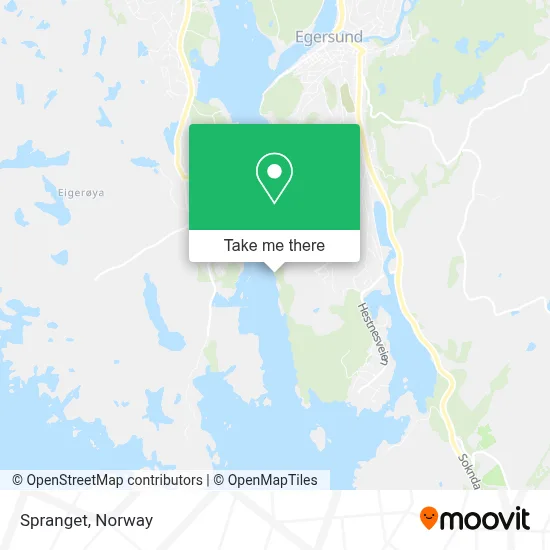 Spranget map