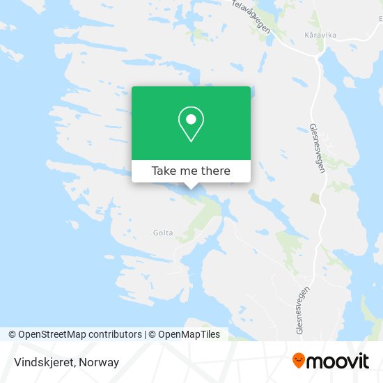 Vindskjeret map