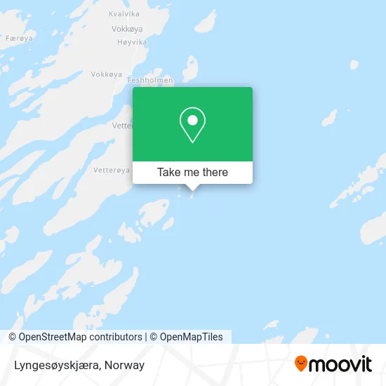 Lyngesøyskjæra map