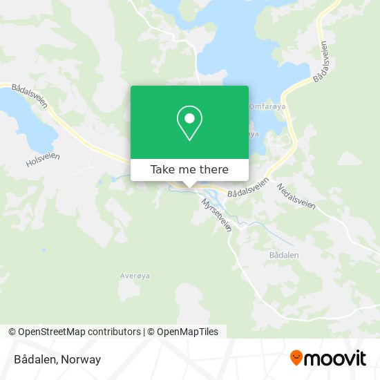 Bådalen map