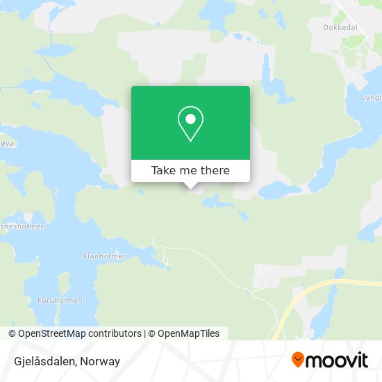 Gjelåsdalen map