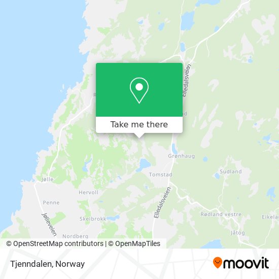 Tjenndalen map