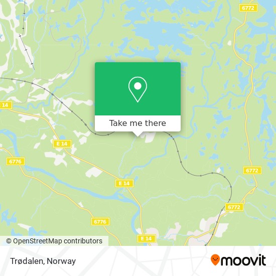 Trødalen map