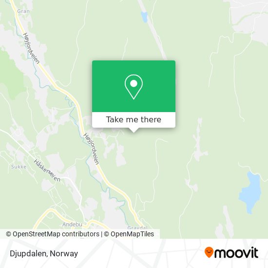 Djupdalen map