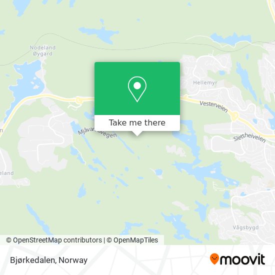Bjørkedalen map