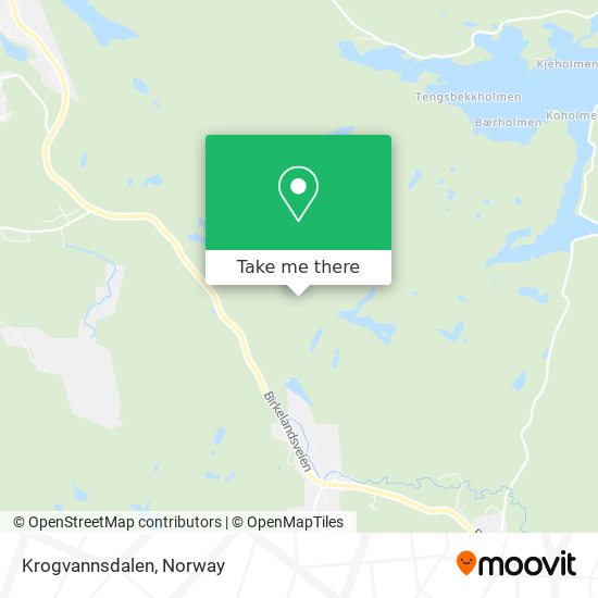 Krogvannsdalen map