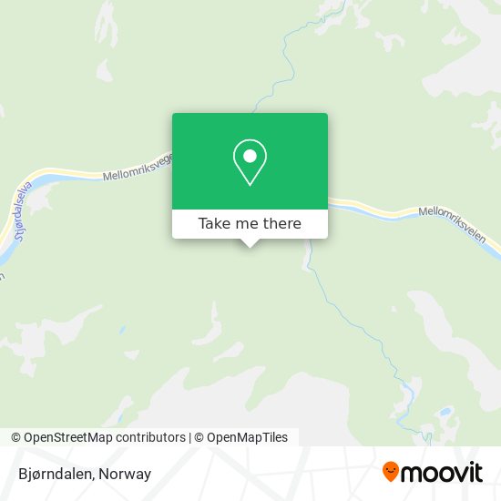 Bjørndalen map